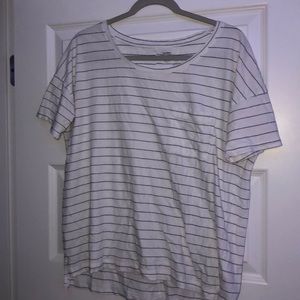 Old Navy Striped Boyfriend Shirt